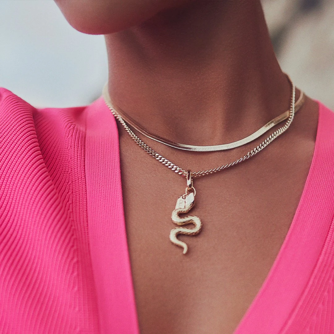 Quay HERRINGBONE DRIP NECKLACE All Jewelry